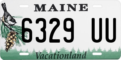 ME license plate 6329UU