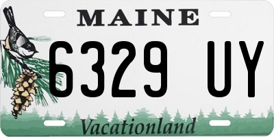 ME license plate 6329UY