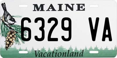 ME license plate 6329VA