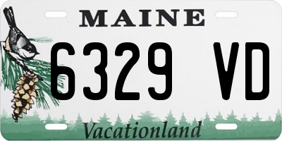 ME license plate 6329VD