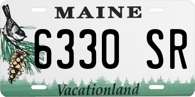 ME license plate 6330SR