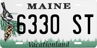 ME license plate 6330ST