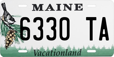 ME license plate 6330TA