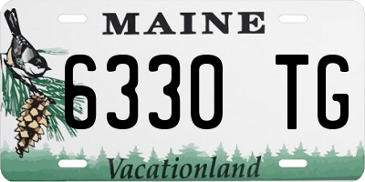 ME license plate 6330TG