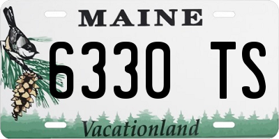 ME license plate 6330TS