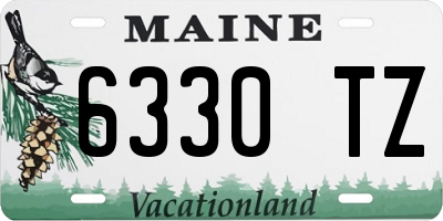 ME license plate 6330TZ