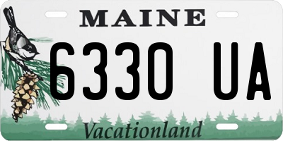 ME license plate 6330UA