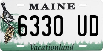 ME license plate 6330UD