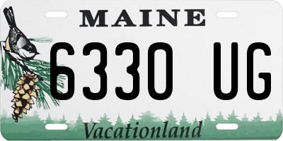 ME license plate 6330UG