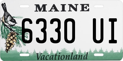 ME license plate 6330UI
