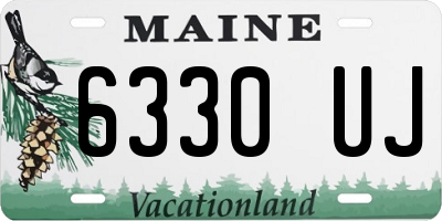 ME license plate 6330UJ