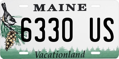 ME license plate 6330US