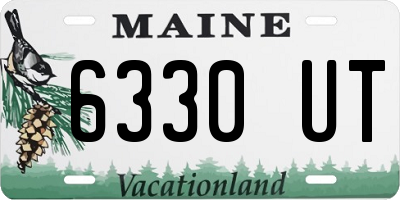 ME license plate 6330UT