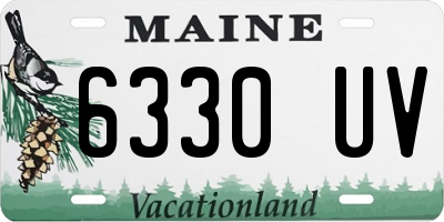 ME license plate 6330UV