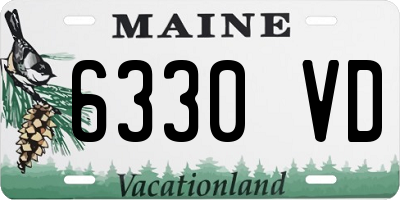 ME license plate 6330VD