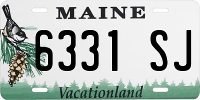 ME license plate 6331SJ