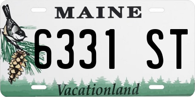 ME license plate 6331ST