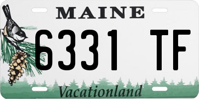 ME license plate 6331TF