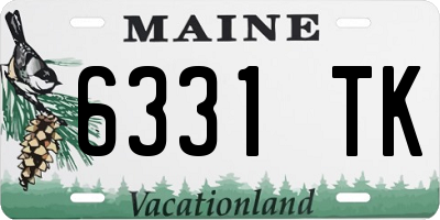 ME license plate 6331TK