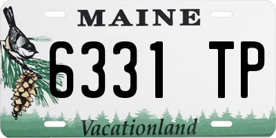 ME license plate 6331TP