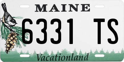 ME license plate 6331TS