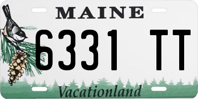 ME license plate 6331TT