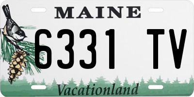 ME license plate 6331TV