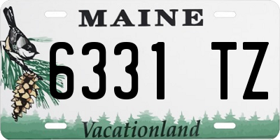 ME license plate 6331TZ