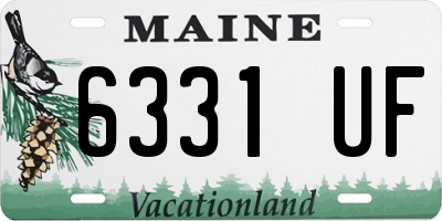 ME license plate 6331UF