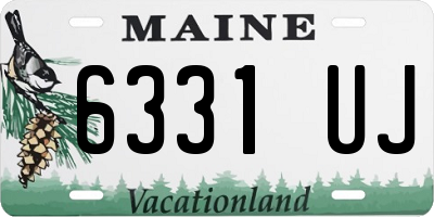 ME license plate 6331UJ