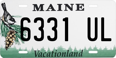 ME license plate 6331UL