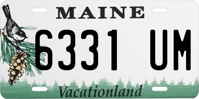ME license plate 6331UM