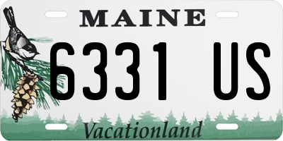 ME license plate 6331US