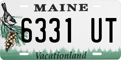 ME license plate 6331UT