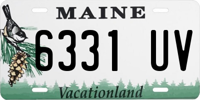 ME license plate 6331UV