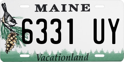 ME license plate 6331UY