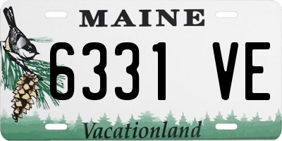 ME license plate 6331VE