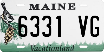 ME license plate 6331VG