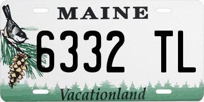 ME license plate 6332TL