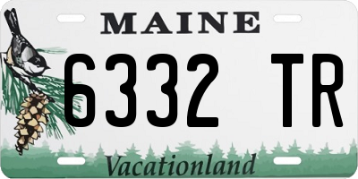 ME license plate 6332TR