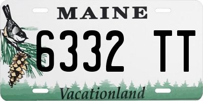 ME license plate 6332TT