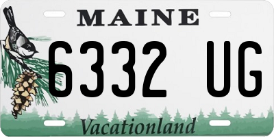 ME license plate 6332UG