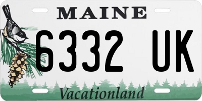 ME license plate 6332UK