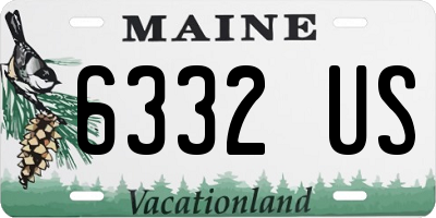 ME license plate 6332US