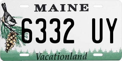 ME license plate 6332UY