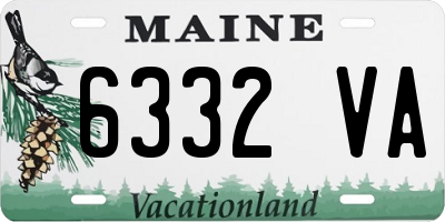 ME license plate 6332VA
