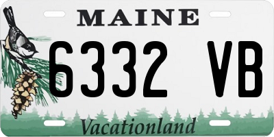 ME license plate 6332VB
