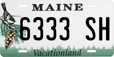 ME license plate 6333SH