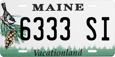 ME license plate 6333SI