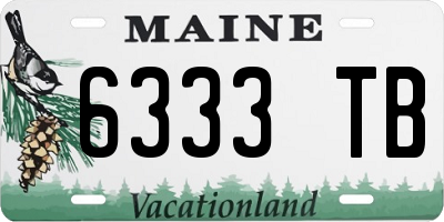ME license plate 6333TB